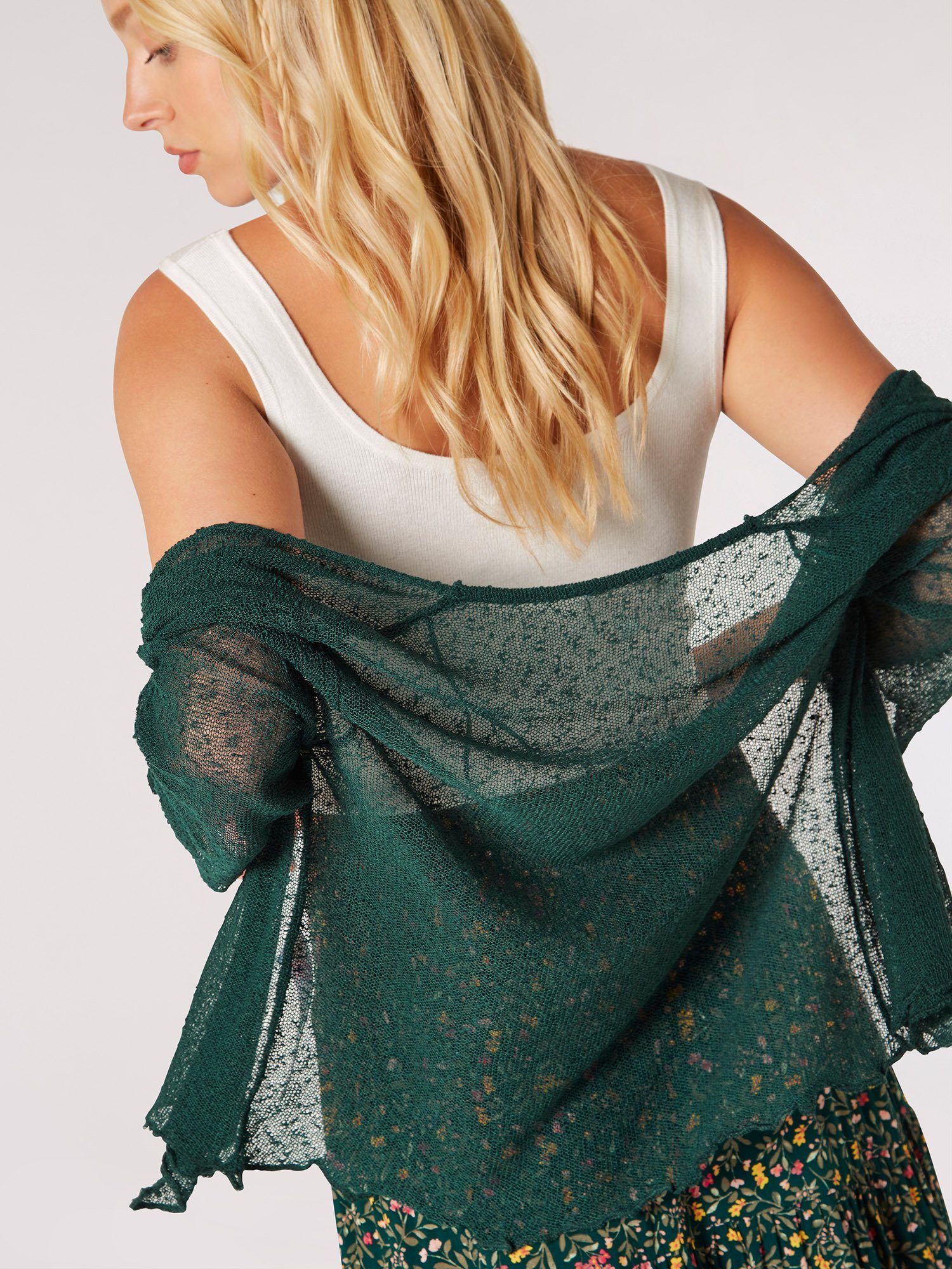 Apricot Cardigan Popcorn Shrug, (1-tlg) im günstig online kaufen