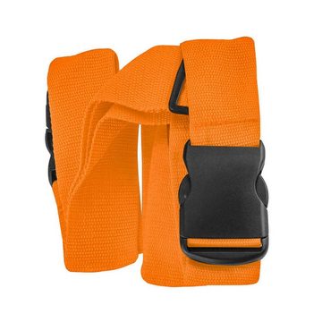 VERCO Koffergurt Gepäckgurt Koffergürtel Kofferband, (1-tlg), Gepäckband Kofferriemen für die Reise in der Farbe Orange