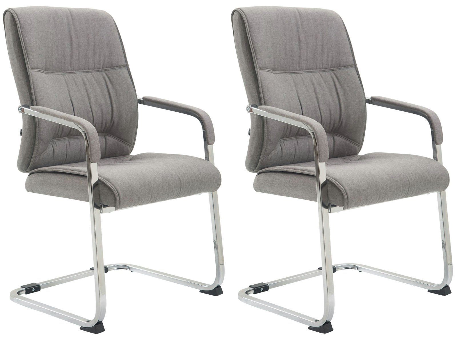 CLP Besucherstuhl Anubis Stoff (2er Set, 2 St), Freischwinger, Armlehnen günstig online kaufen