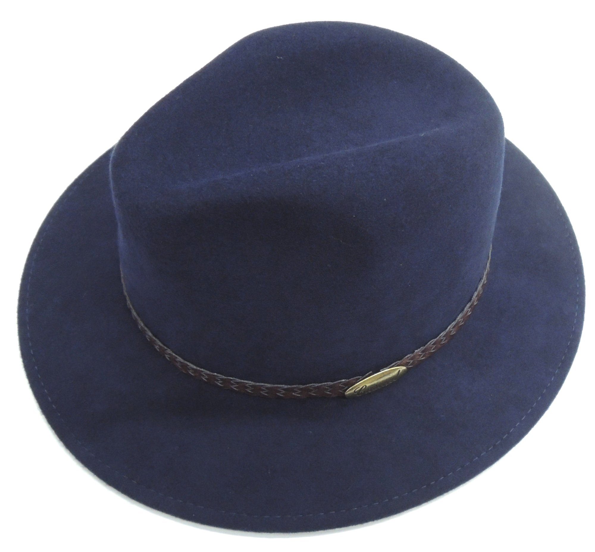 Chaplino Outdoorhut mit geflochtenem Hutband dunkelblau