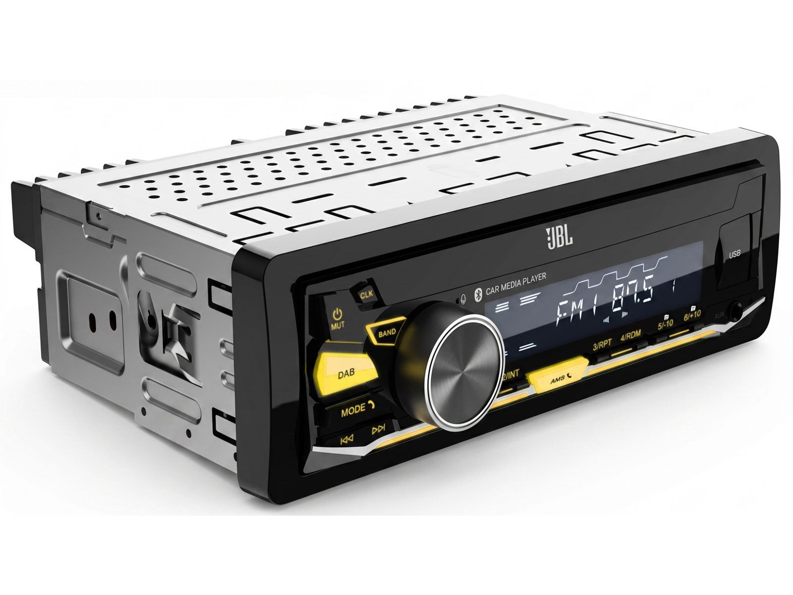 JBL Celebrity 350D 1-DIN MP3-Autoradio mit Bluetooth / DAB / USB / AUX-IN Autoradio (RDS, AM/FM Radio, Animiertes Display, 1 DIN)