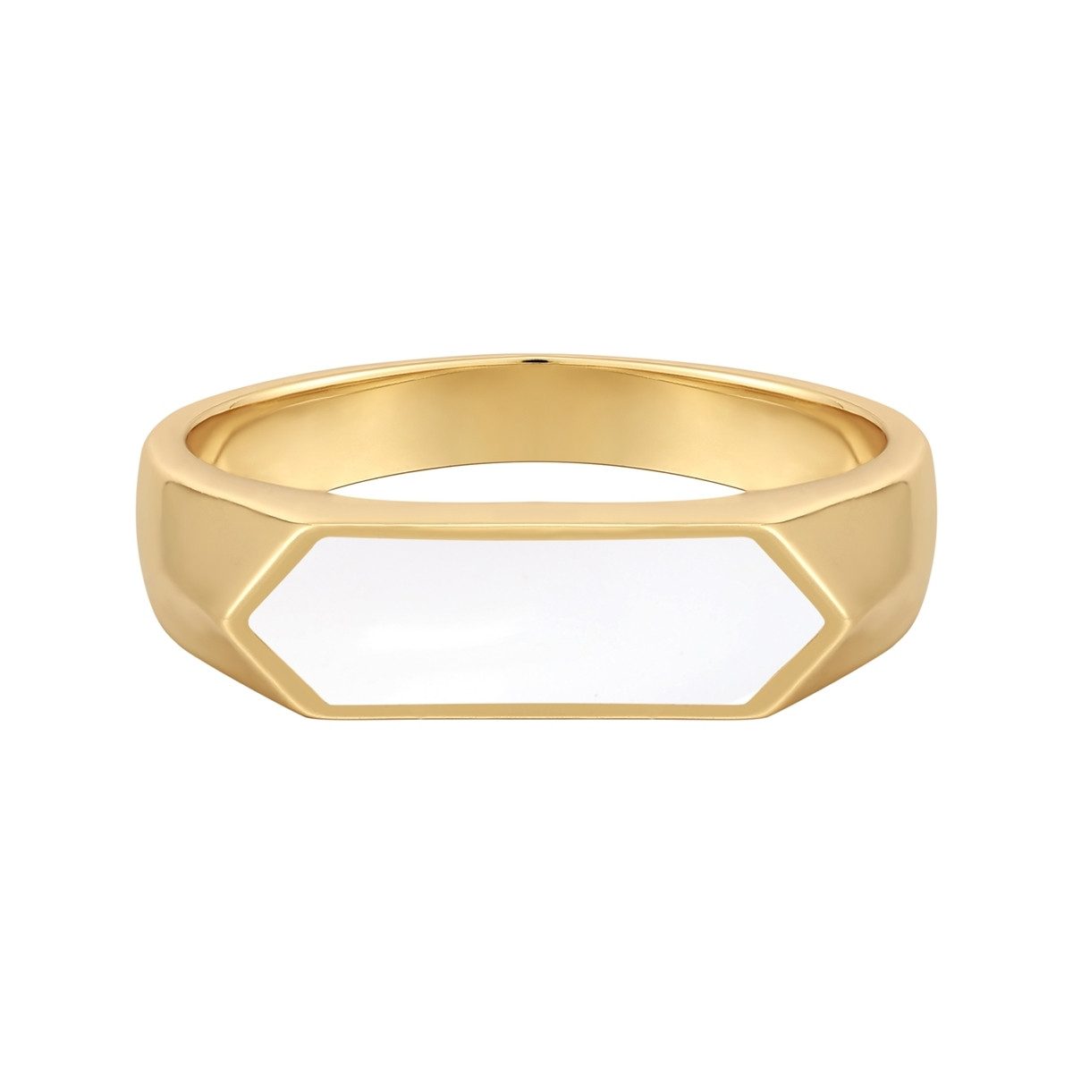 Silberring gelbgold