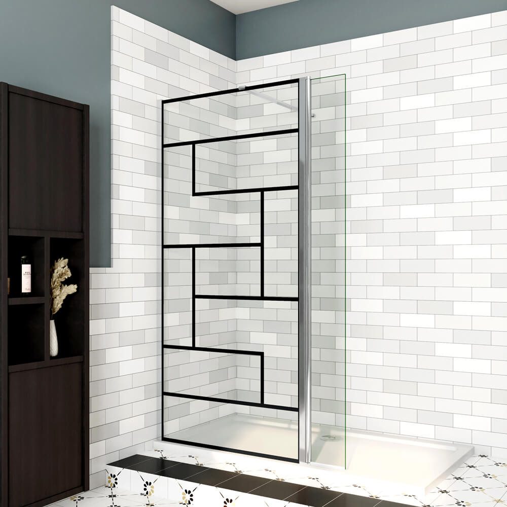 Thumbnail - duschspa Duschwand Duschkabine ESG Glaswand Duschtrennwand Walk in Dusche, Einscheibensicherheitsglas, Sicherheitsglas, ...