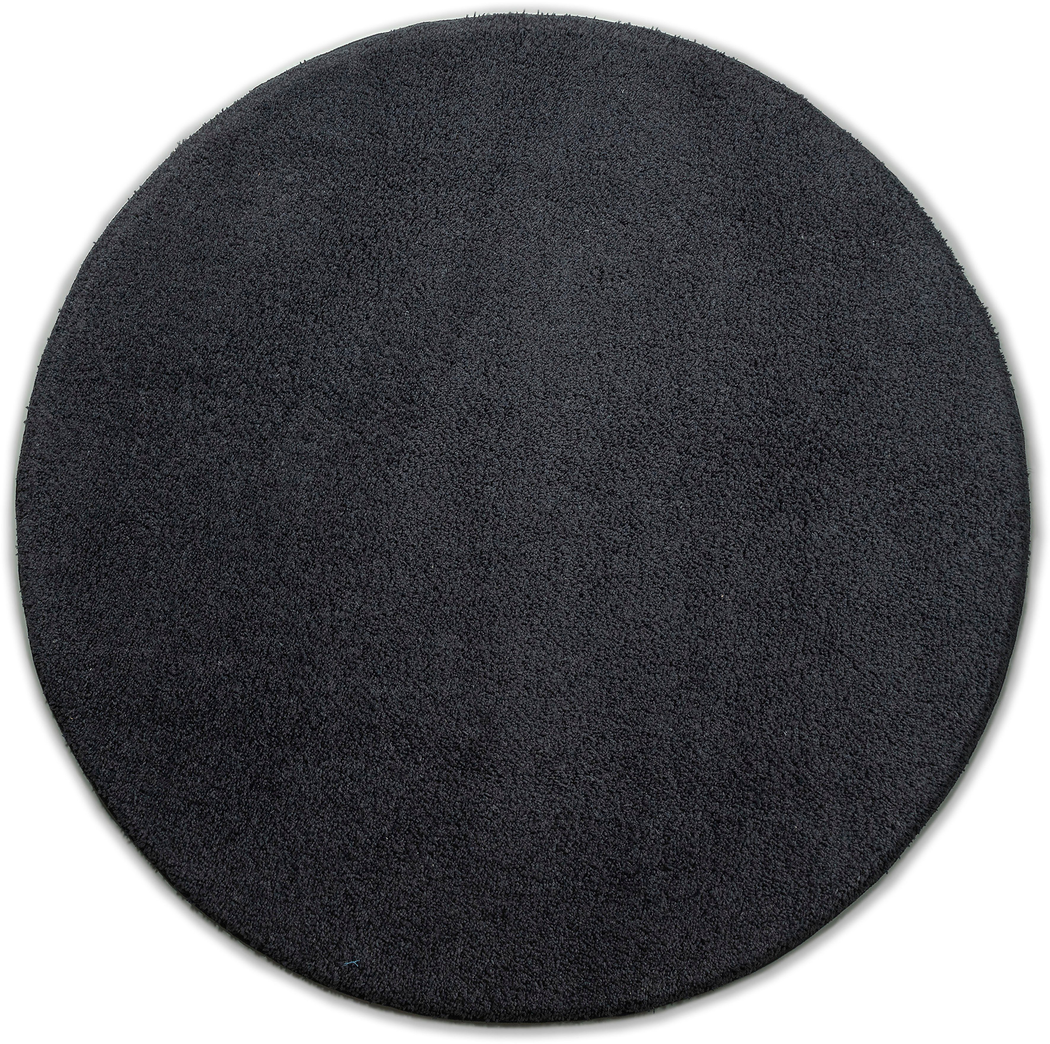 Teppich Ariane, Home Mikrofaser, Höhe: flauschig, schwarz Shaggy-Look extra Uni-Farben, 21 affaire, mm, rund, einfarbig