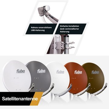 PremiumX Satelliten-Komplettanlage Fuba DAA 780 A Antenne 5/8 Multiswitch LNB SAT-Antenne