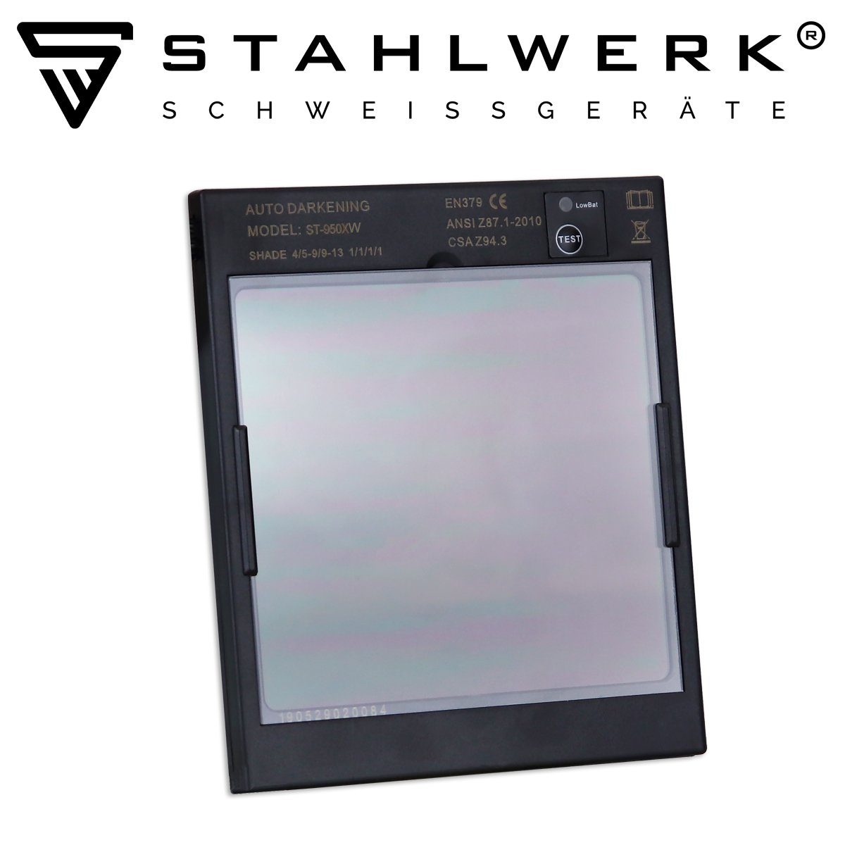 Schweißhelm Schweißhelm Vollautomatik ST-950XW REAL STAHLWERK COLOUR 7-tlg) (Paket,