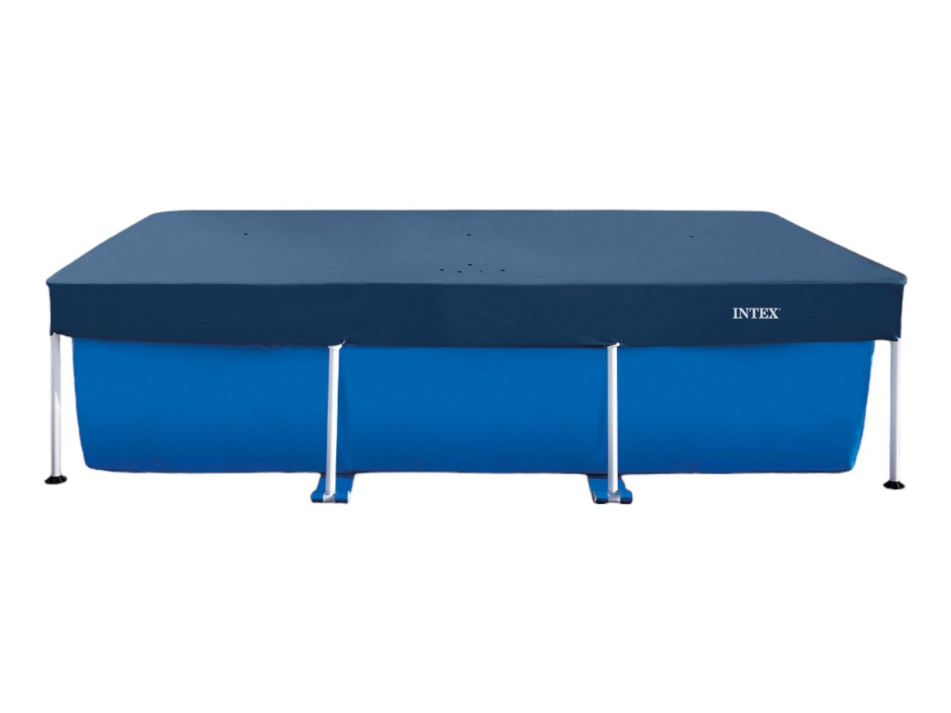 Intex Pool-Abdeckplane Krystal Clear Pool Basics (1-St), Poolabdeckung für 260x160cm u. 220x150cm Intex Framepools