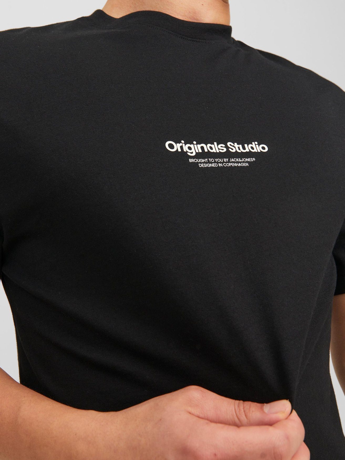2-er (2-tlg) Shirt Kurzarm JORVESTERBRO 6114 Set & Logo Jack T-Shirt Schwarz-Weiß Jones T-Shirt in