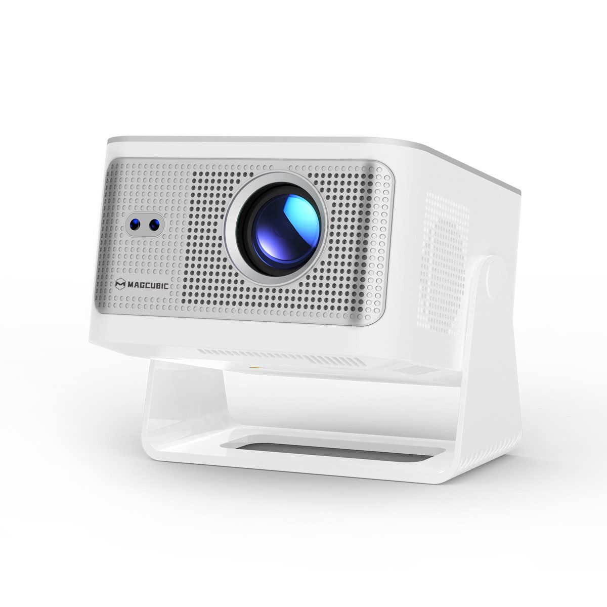 Magcubic Tragbarer Mini Projektor Beamer Hy350 Max 4K Android 14 Wifi6 BT 5.4 Portabler Projektor (600 lm, ‎7680 x 4320 px, Autofokus 6D Auto-Trapezkorrektur, 12W Lautsprecher, 180° Dreh Smart)