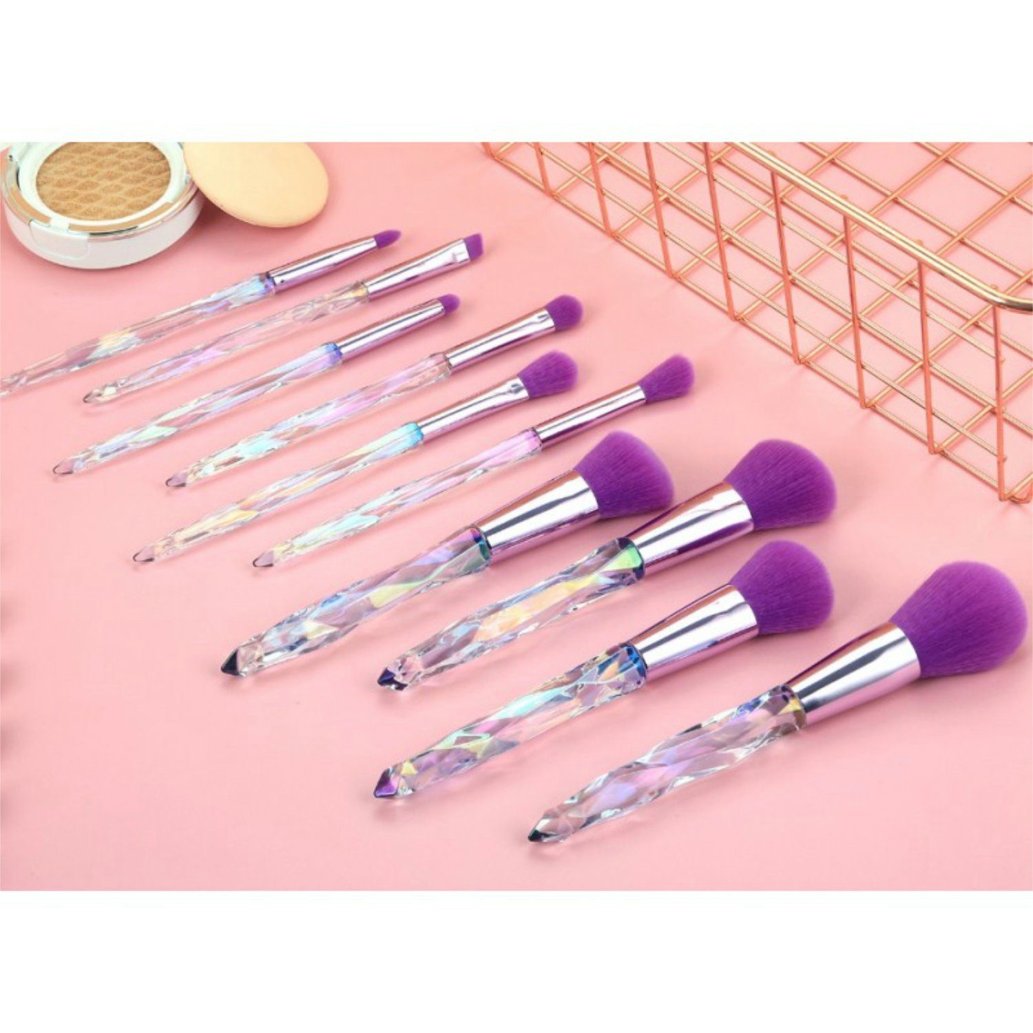 WS-Trend Kosmetikpinsel-Set tlg. Make-Up-Pinsel 10-teiliges Brushes, 10