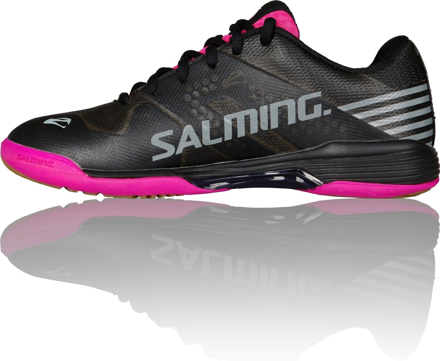 SALMING Black/Pink Shoe Women Handballschuh Jewel 5 Viper