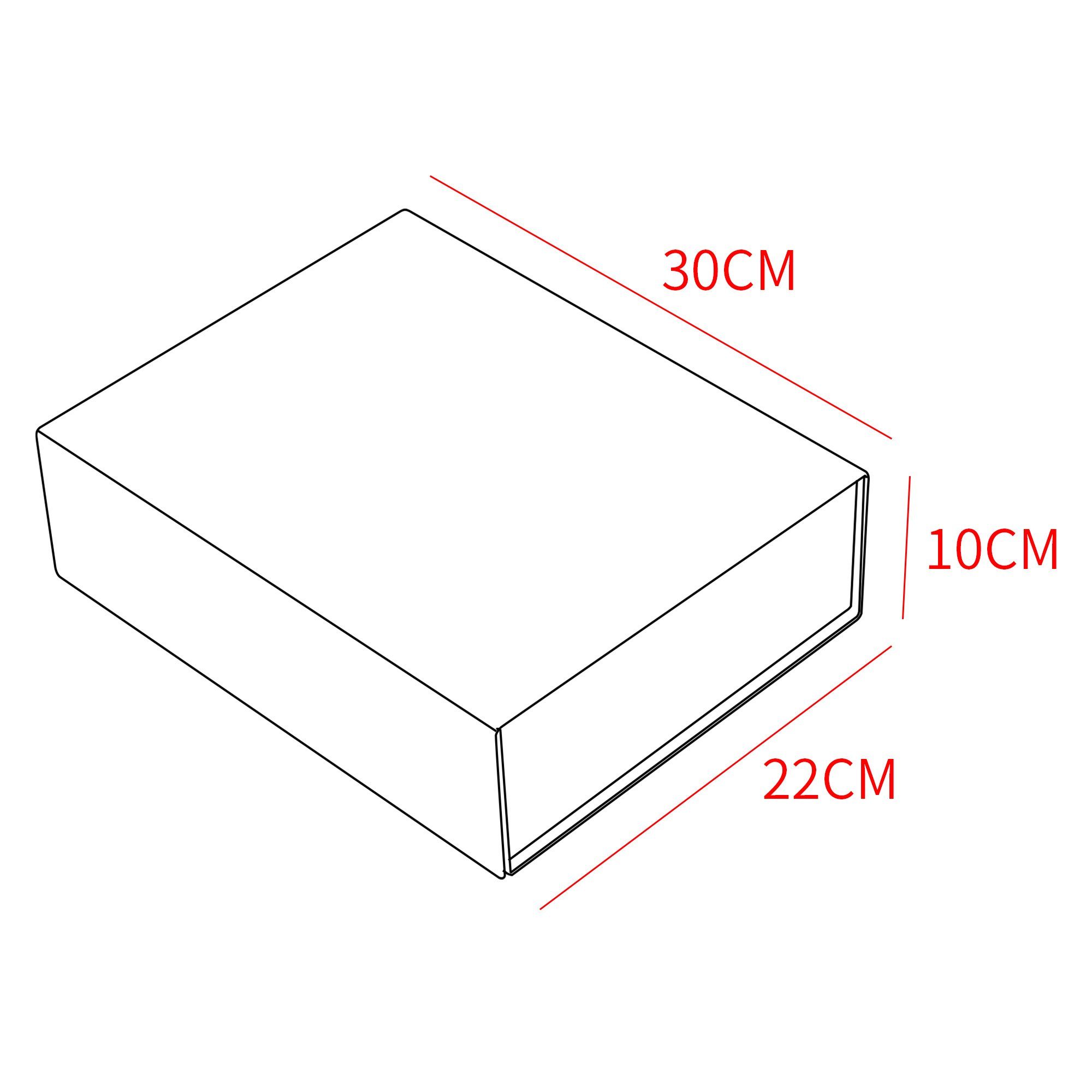 Decorative Reusable Box Gift Box, Aufbewahrungsbox Gift Box, Magnetic Rot AdelDream
