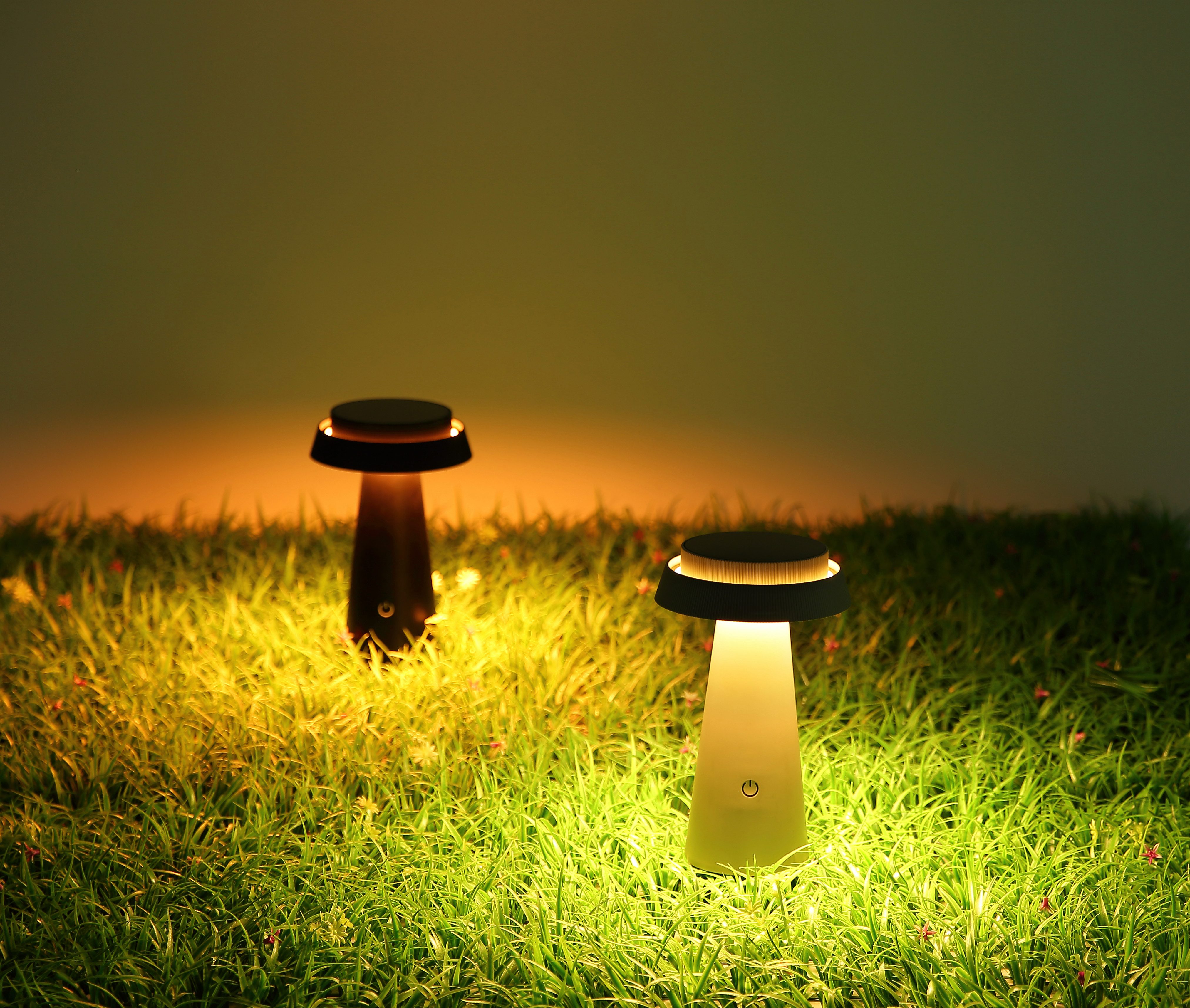 OTTO home LED Solarleuchte Tirria Akkuleuchte, Memoryfunktion, LED fest integriert, warmweiß - kaltweiß, stufenloser Touchdimmer, Farben fixierbar, Solarlampe, CCT