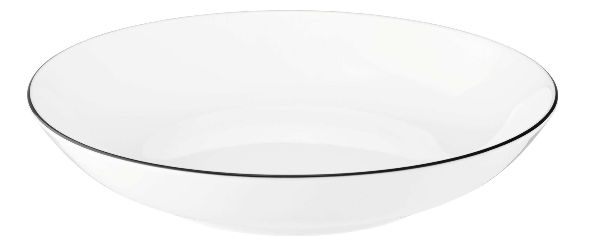 Seltmann Weiden Suppenteller Lido Black Line, (1 St), Teller rund 21 cm
