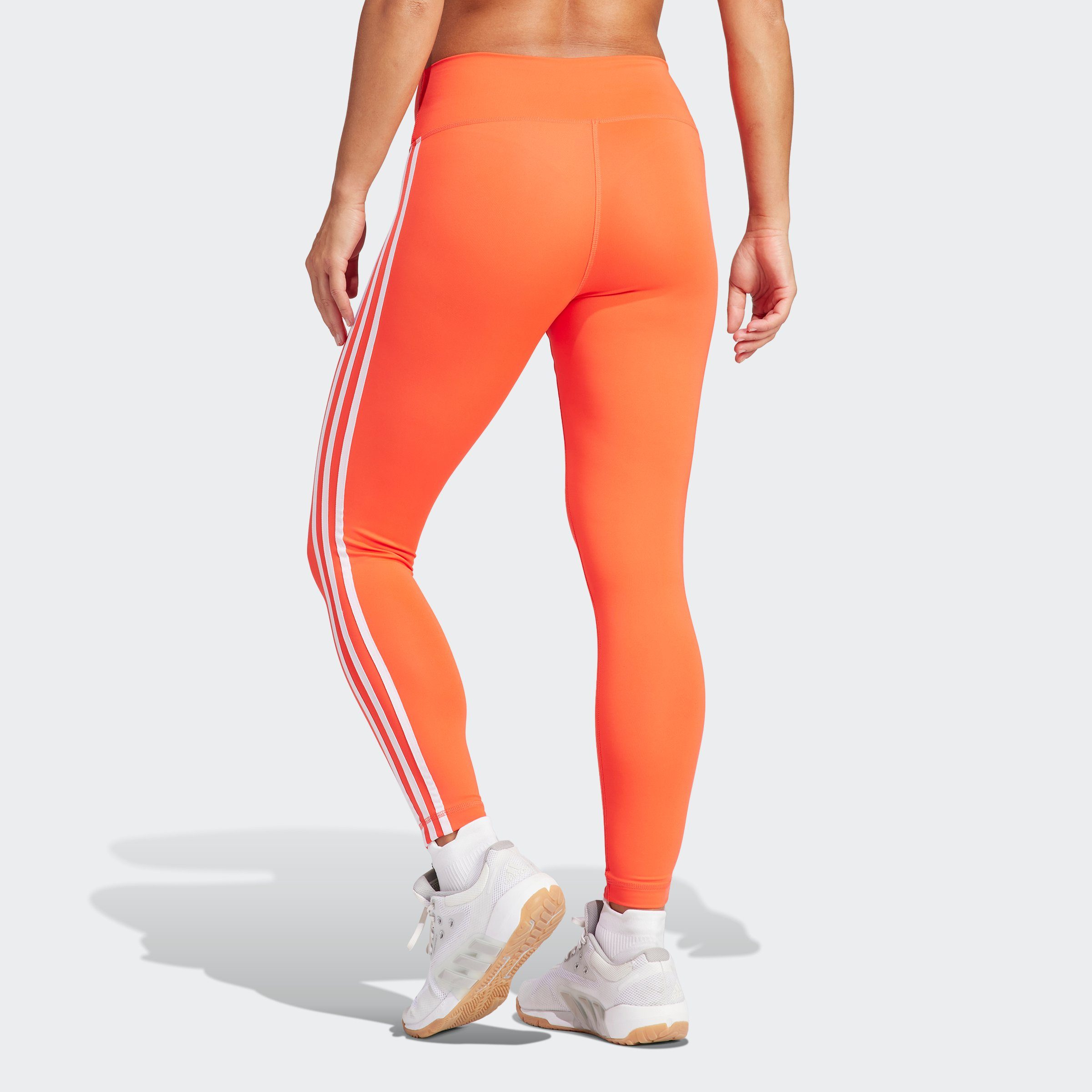 TRAIN (1-tlg) HIGH-WAISTED adidas ESSENTIALS schnell (atmungsaktiv, 3-STREIFEN trocknend) BRIRED Performance Trainingstights