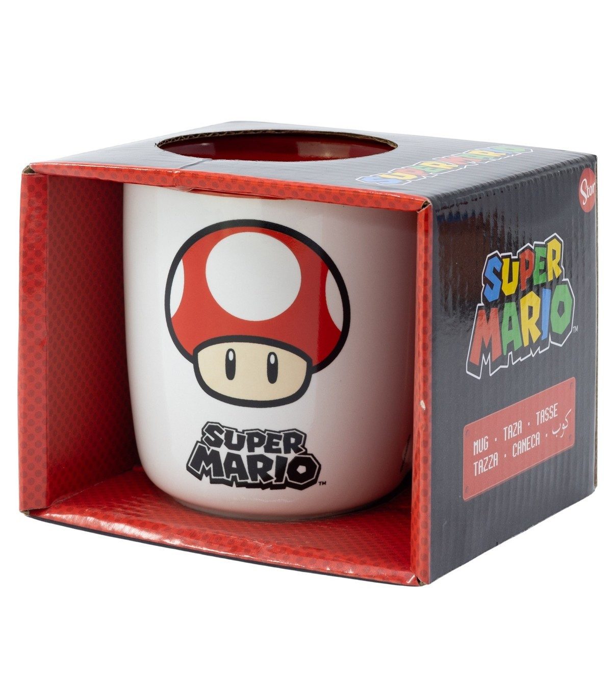 Super Mario Tasse Keramiktasse 380 ml Elite Mug Geschenkbox Anime, Keramik