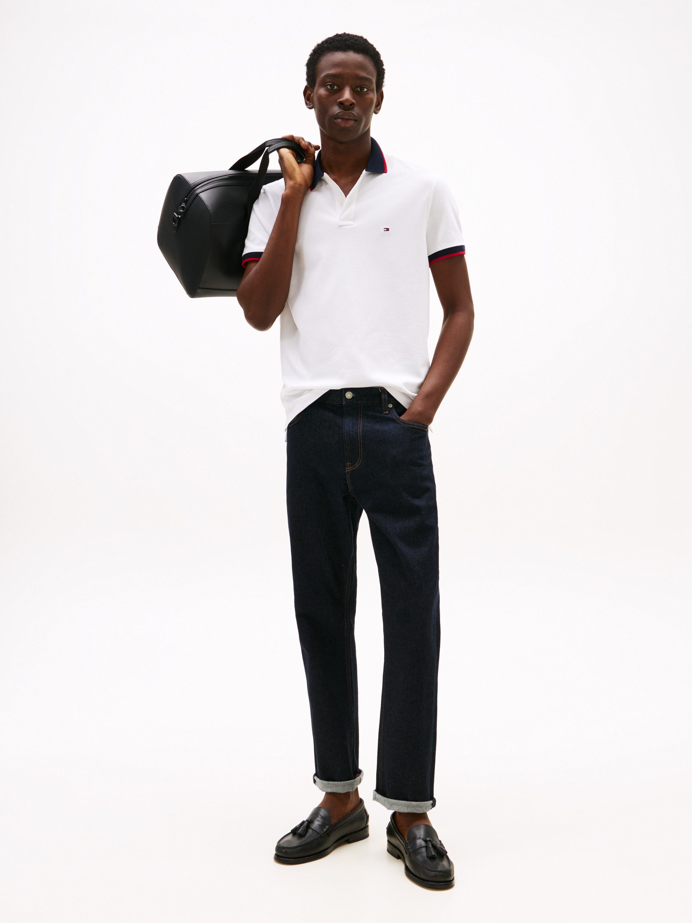 Tommy Hilfiger Poloshirt CONTRAST COLLAR CUFF günstig online kaufen