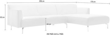 hülsta sofa Ecksofa hs.446, in minimalistischer, schwereloser Optik, Breite 296 cm