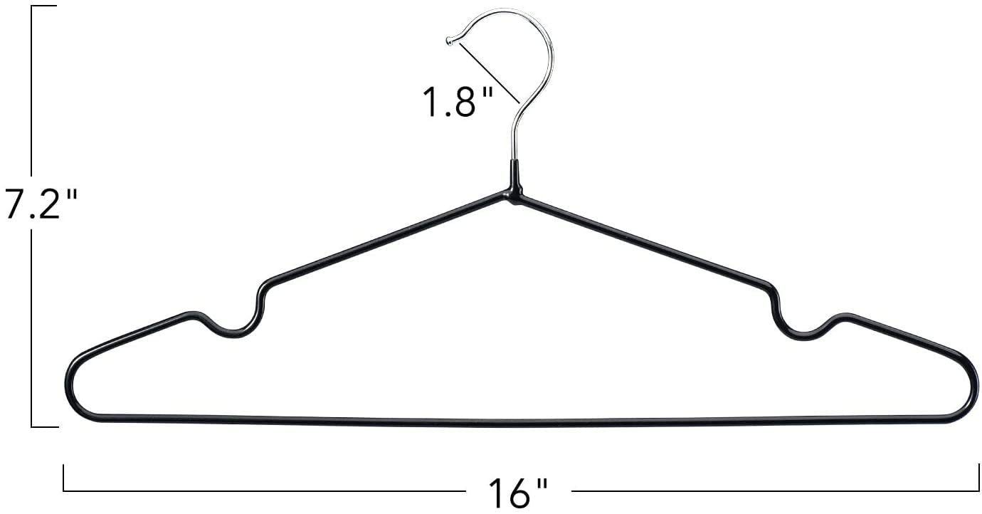 House Day Kleiderbügel Gummibeschichtet Metall Kleiderbügel, (Packung, 20-tlg), platzsparend, strapazierfähige Kleiderbügel – Bild 5 von 5