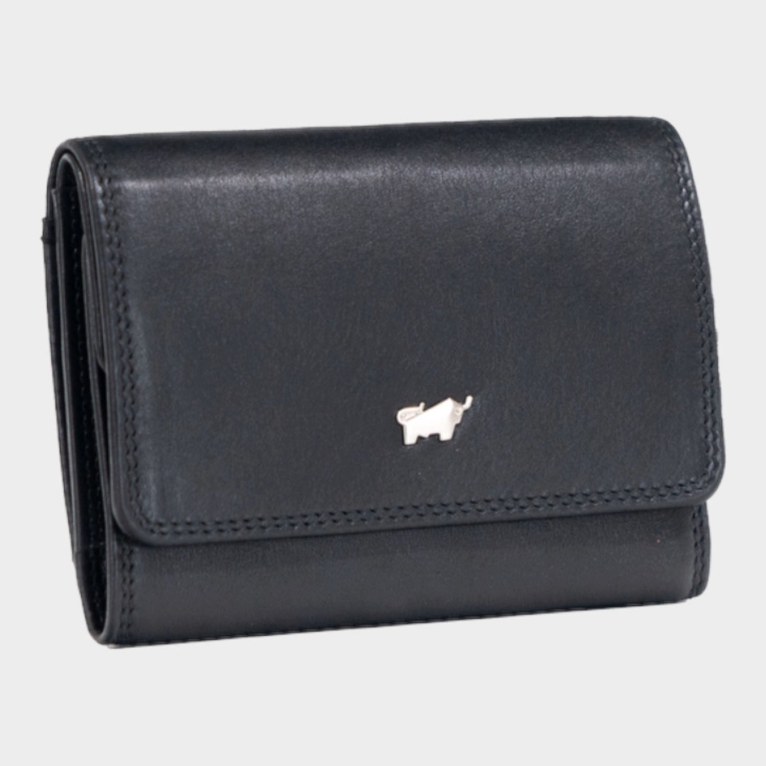 Braun Büffel Mini Geldbörse GOLF RFID Geldbörse 4 Kartenfächer schwarz