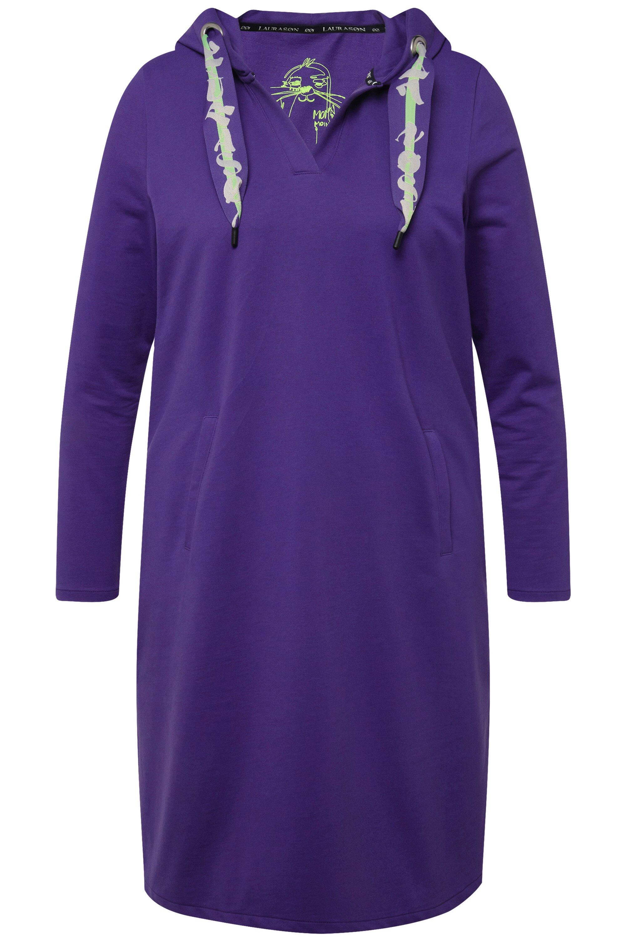 Laurasøn Midikleid Sweatkleid Kapuze günstig online kaufen