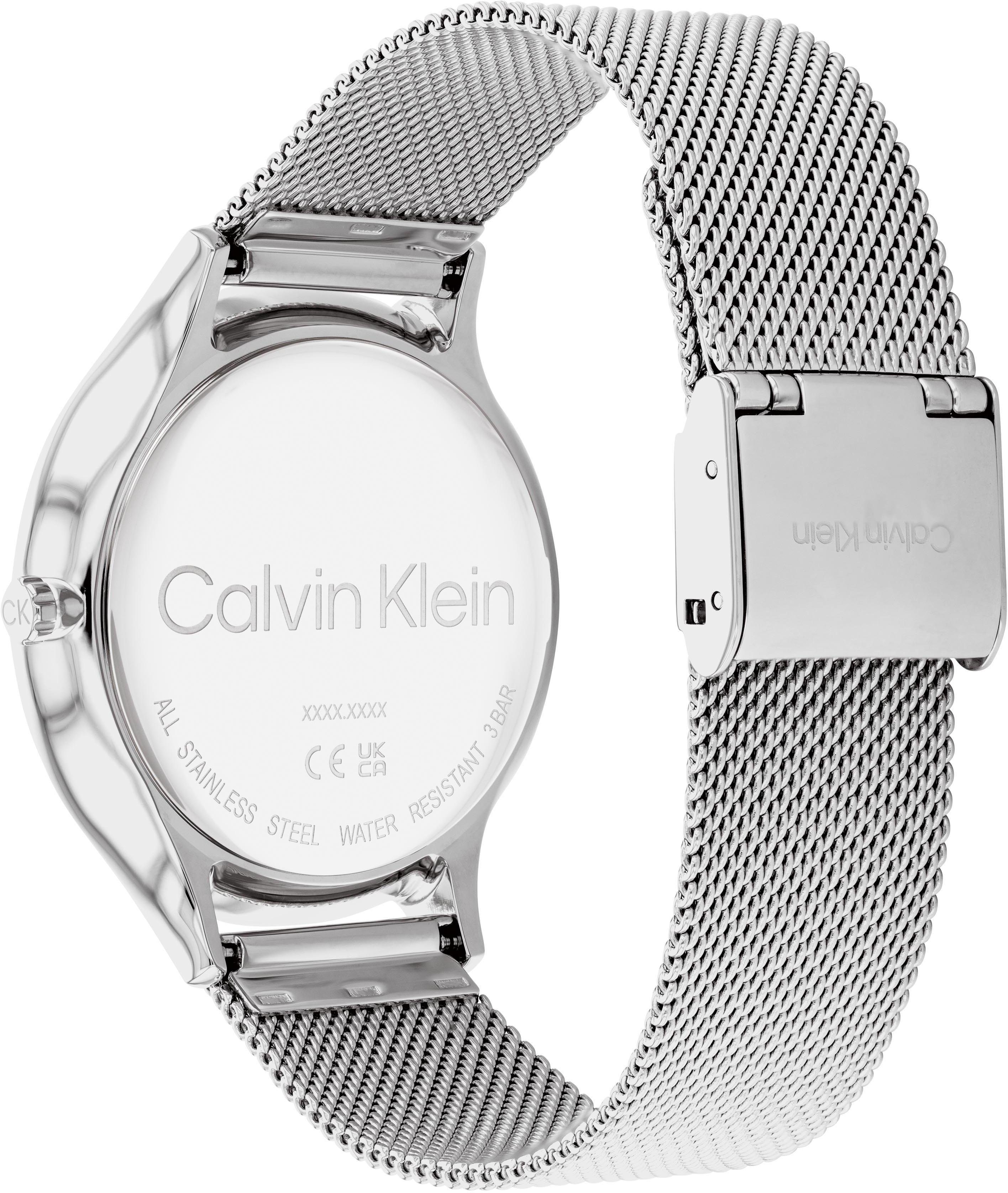 Calvin Klein Quarzuhr TIMELESS 2H 25200001, Armbanduhr, Damenuhr, Mineralglas, Edelstahlarmband