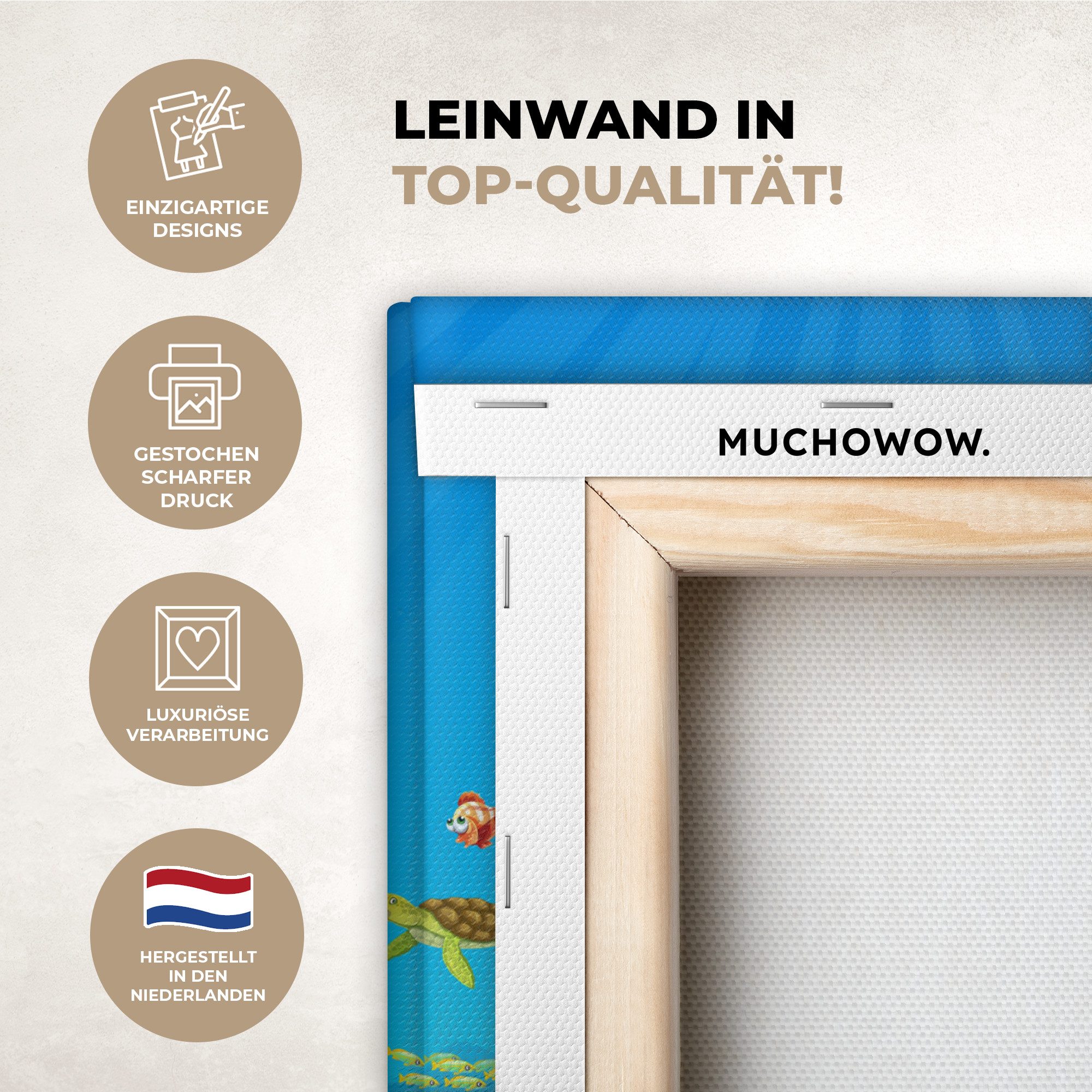 OneMillionCanvasses® Leinwandbild Meerestiere - Unterwasserwelt - günstig online kaufen