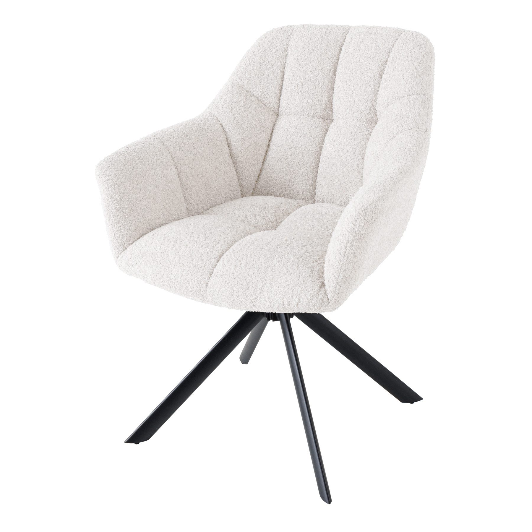 riess-ambiente Polsterstuhl PAPILLON creme / schwarz - Bürostuhl, Auto Retu günstig online kaufen