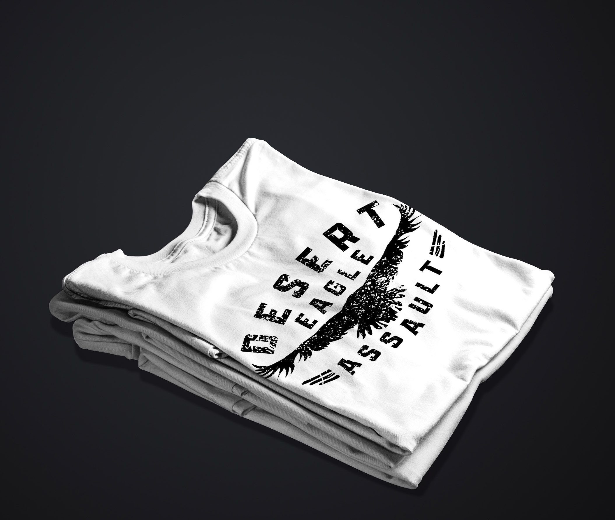 Neverless Print-Shirt Herren T-Shirt Adler Aufschrift günstig online kaufen