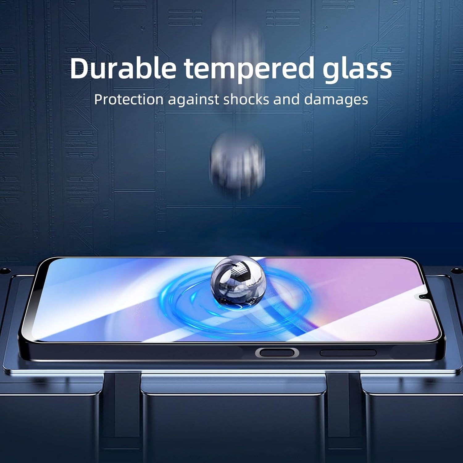 CLM-Tech Displayschutzglas 2x Schutzfolie für Samsung Galaxy A14 5G - Panzerfolie für Samsung Galaxy A14 5G, - Panzerglas Folie - Anti-Fingerabdruck und kratzfe – Bild 3 von 5