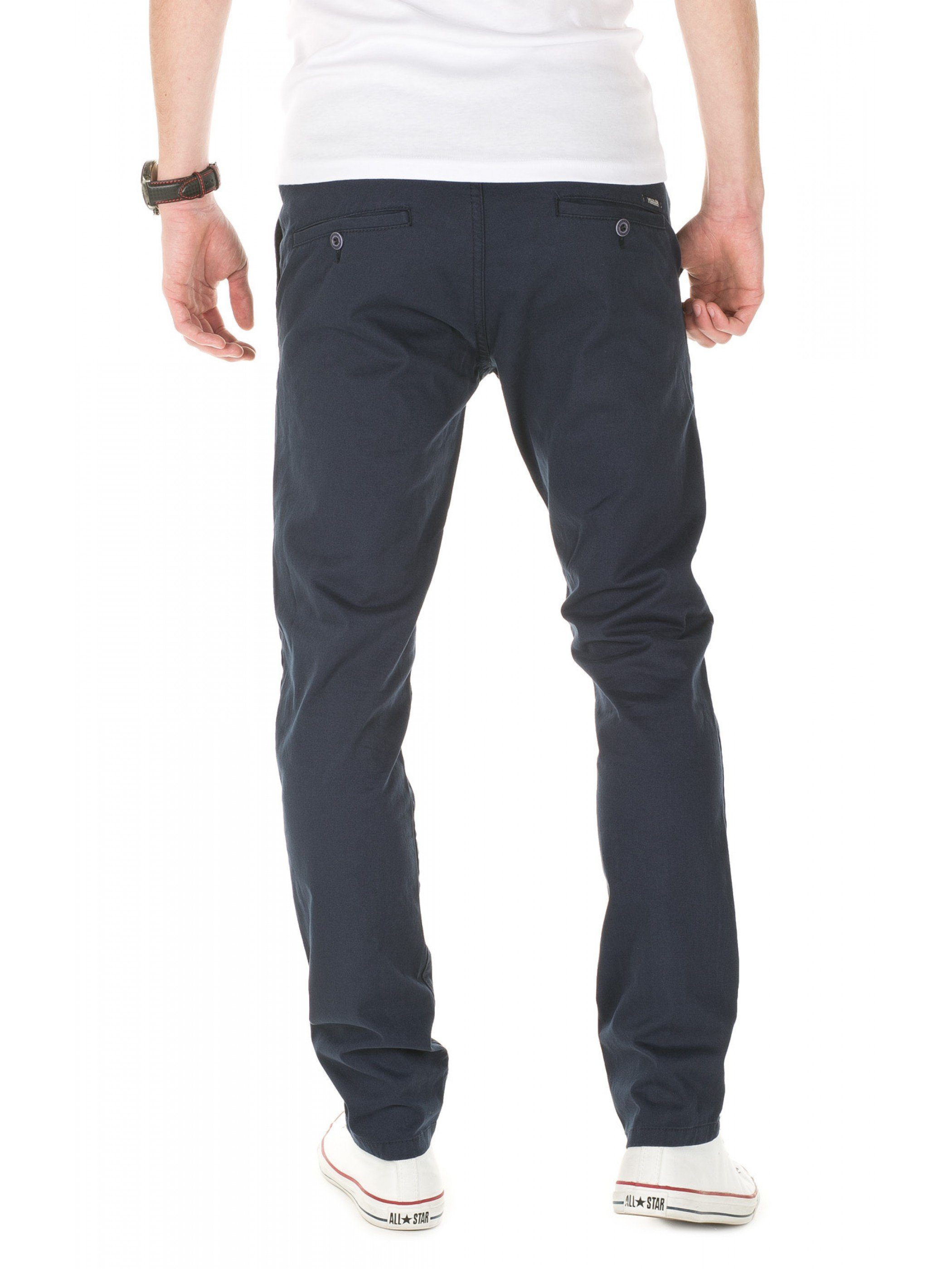 Kordelzug Chinos Yazubi Chino (3001) Navy mit Agron Pants