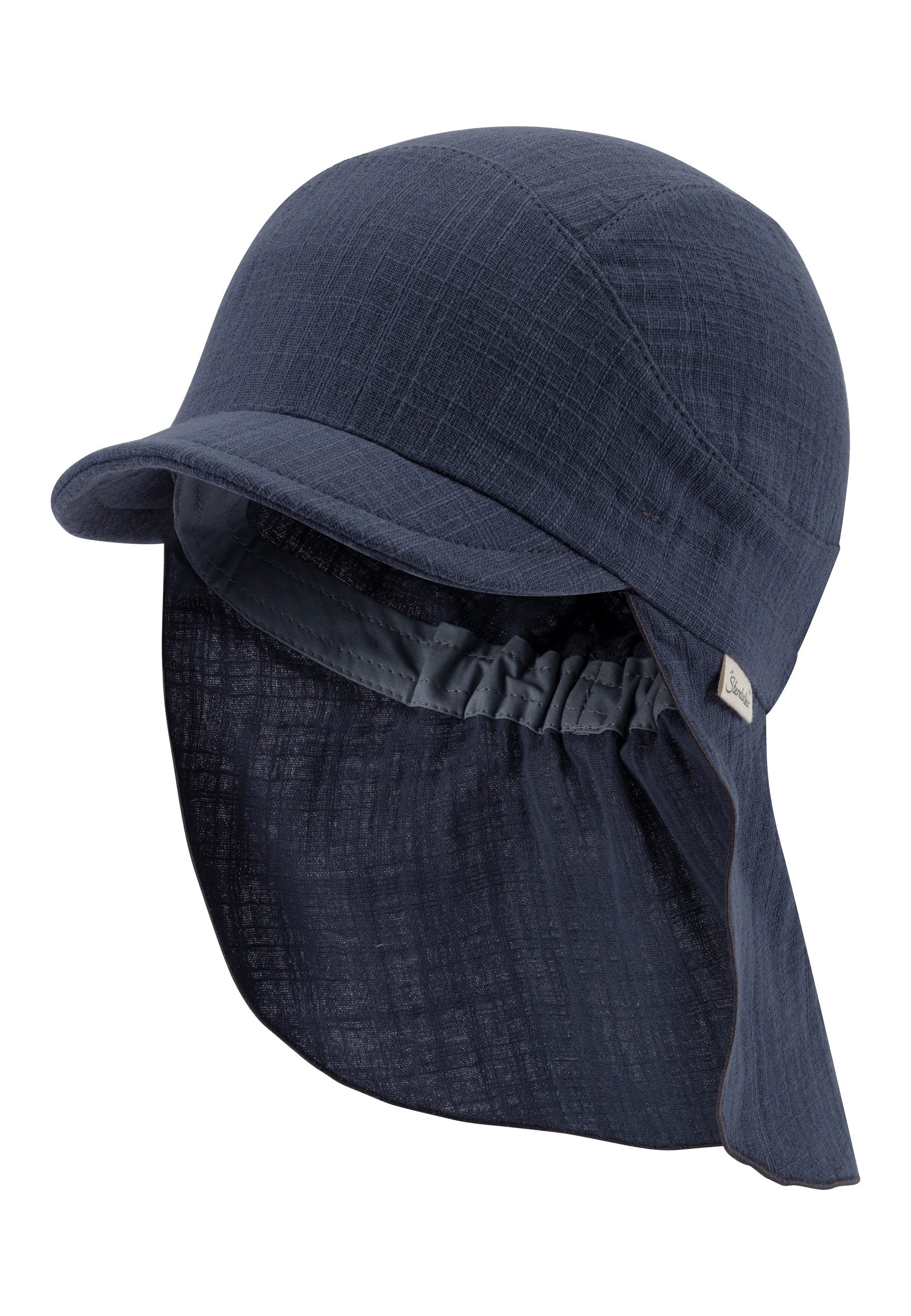 Sterntaler® Beanie Schirmmütze mit Nackenschutz einfarbig günstig online kaufen