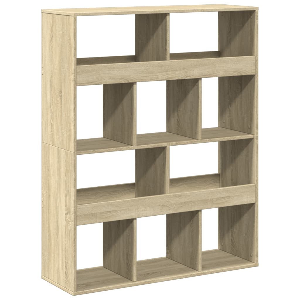 vidaXL Bücherregal Raumteiler Sonoma-Eiche 100x33x125,5 cm günstig online kaufen