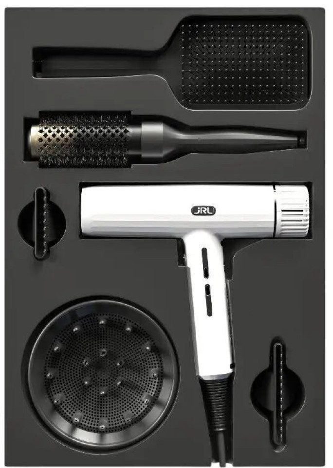 JRL Haartrockner JRL Forte Pro 2020H Haartrockner Combo Kit Schwarz, 2150 W, Combo Kit: Föhn + 3 Aufsätze + Aufbewahrungstasche