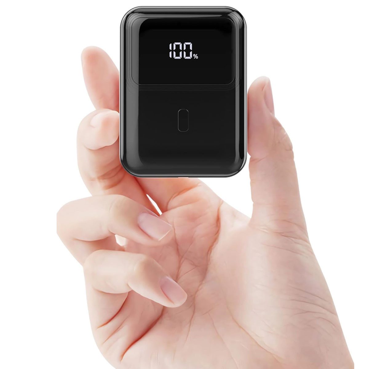 Pdgrid 10000mAh 22.5W Ultra dünn & leicht Tragbares Ladegerät Schnelllade Powerbank 10000 mAh, Typ-C + USB-C-Dualschnittstelle