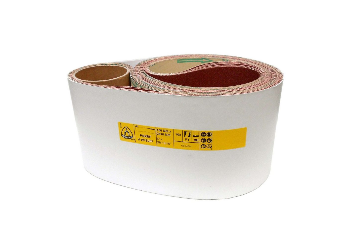 Thumbnail - Klingspor Schleifpapier 3er-Set Klingspor Schleifband PS28F, 150 x 2510 mm, frei wählbar, (PS 28 F, 3 St)