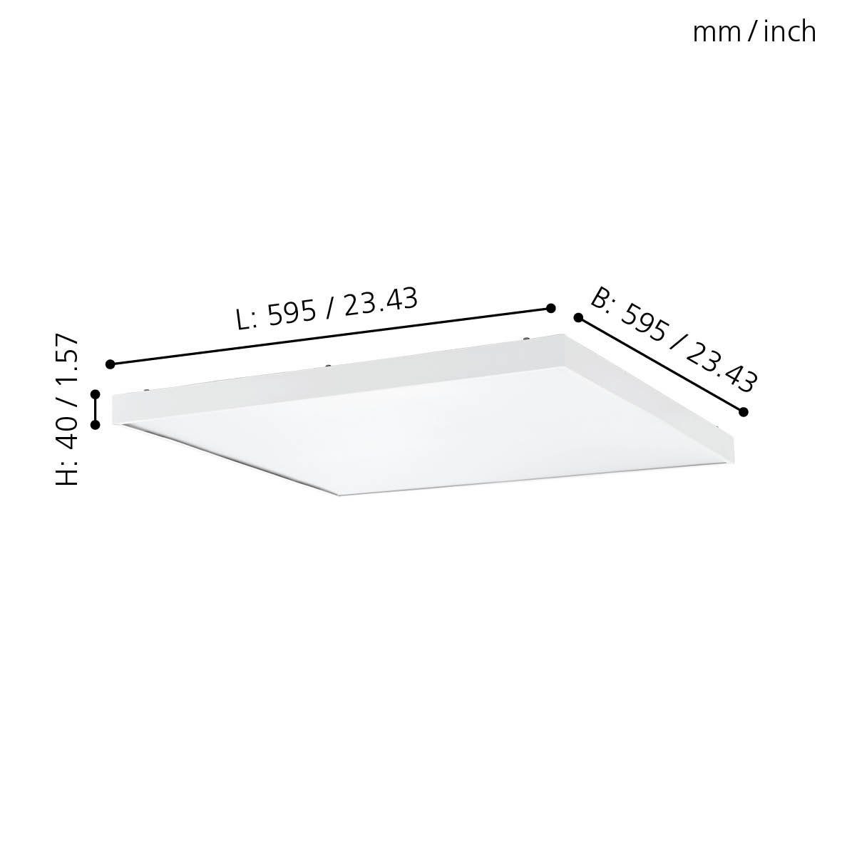 LED Modern, Deckenleuchte cm Leuchtmittel Deckenlampe, B EGLO Wohnzimmerlampe 59,5 L Küchenlampe, Plagliarone, x inklusive,