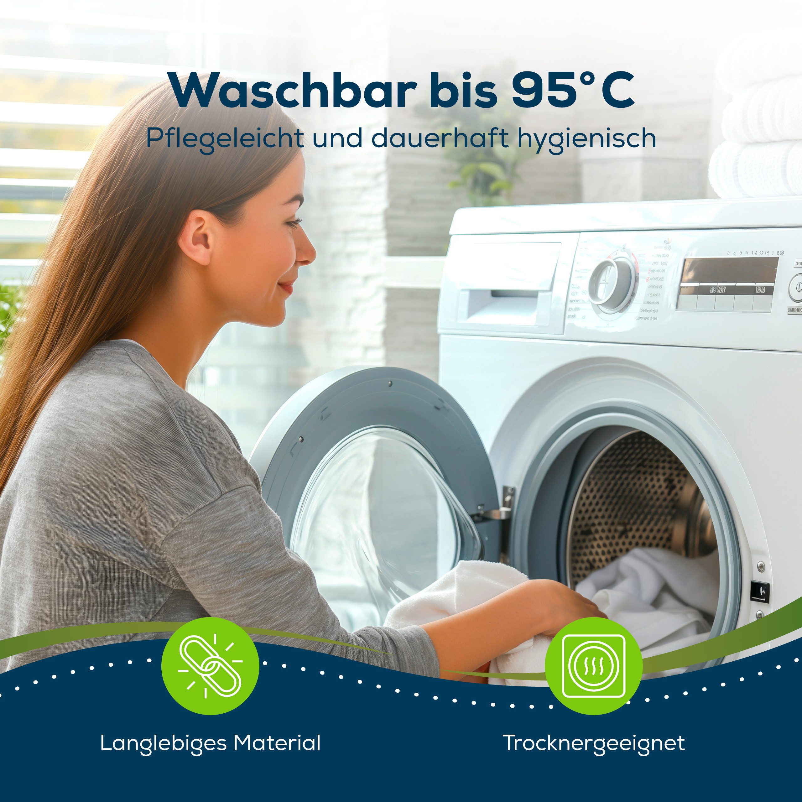 Sensalou Bettbezug Sensalou Inkontinenz Bettdecken Oberbett Bezug wasserdicht 135x200 cm, (1 St) – Bild 5 von 5