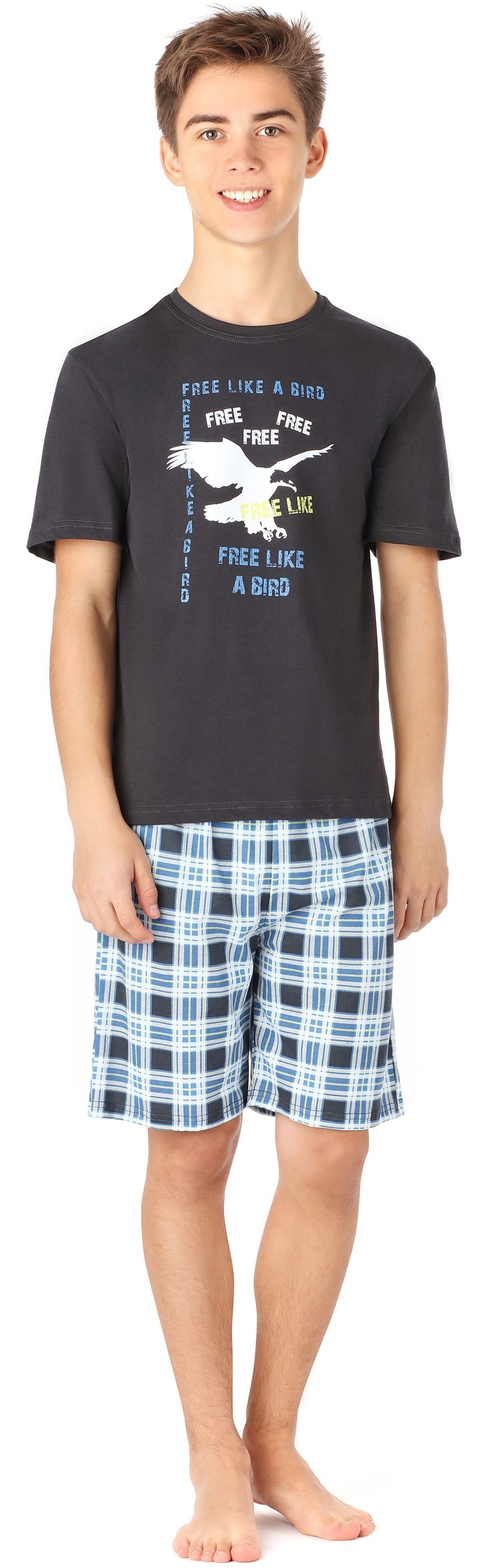 Timone Schlafanzug Jungen Pyjama Langarm Baumwolle Set Zweiteiliger Schlafanzug Hausanzug