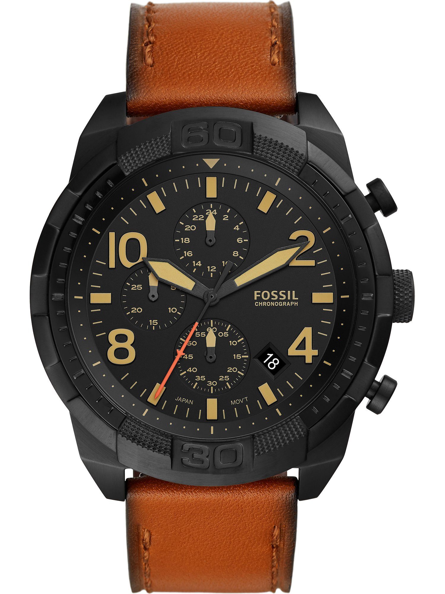 Chronograph Fossil Herren-Uhren Analog Quarz