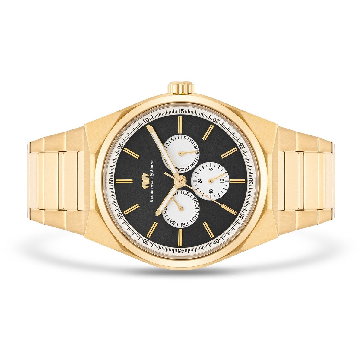 Rhodenwald & Söhne Multifunktionsuhr Cooledge gelbgold, Armband aus Edelsta günstig online kaufen