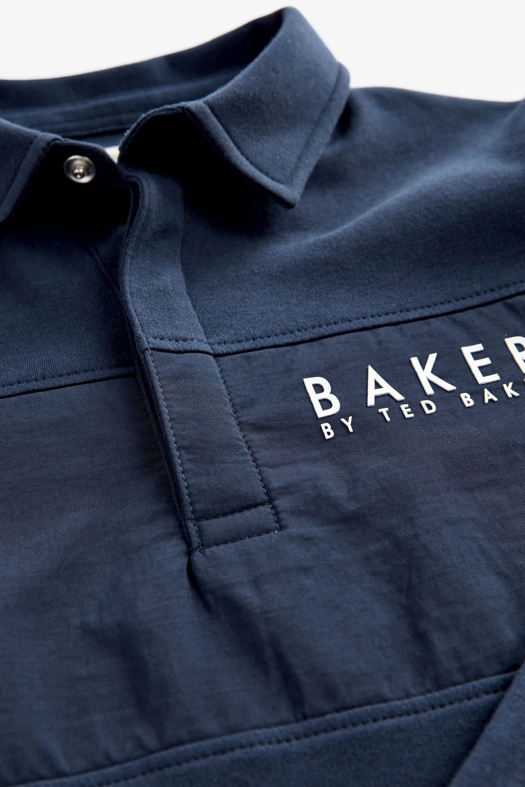 Ted Baker Baker Baker Langarm-Poloshirt Ted Navy by Einsatz (1-tlg) Baker Langarm-Poloshirt mit by