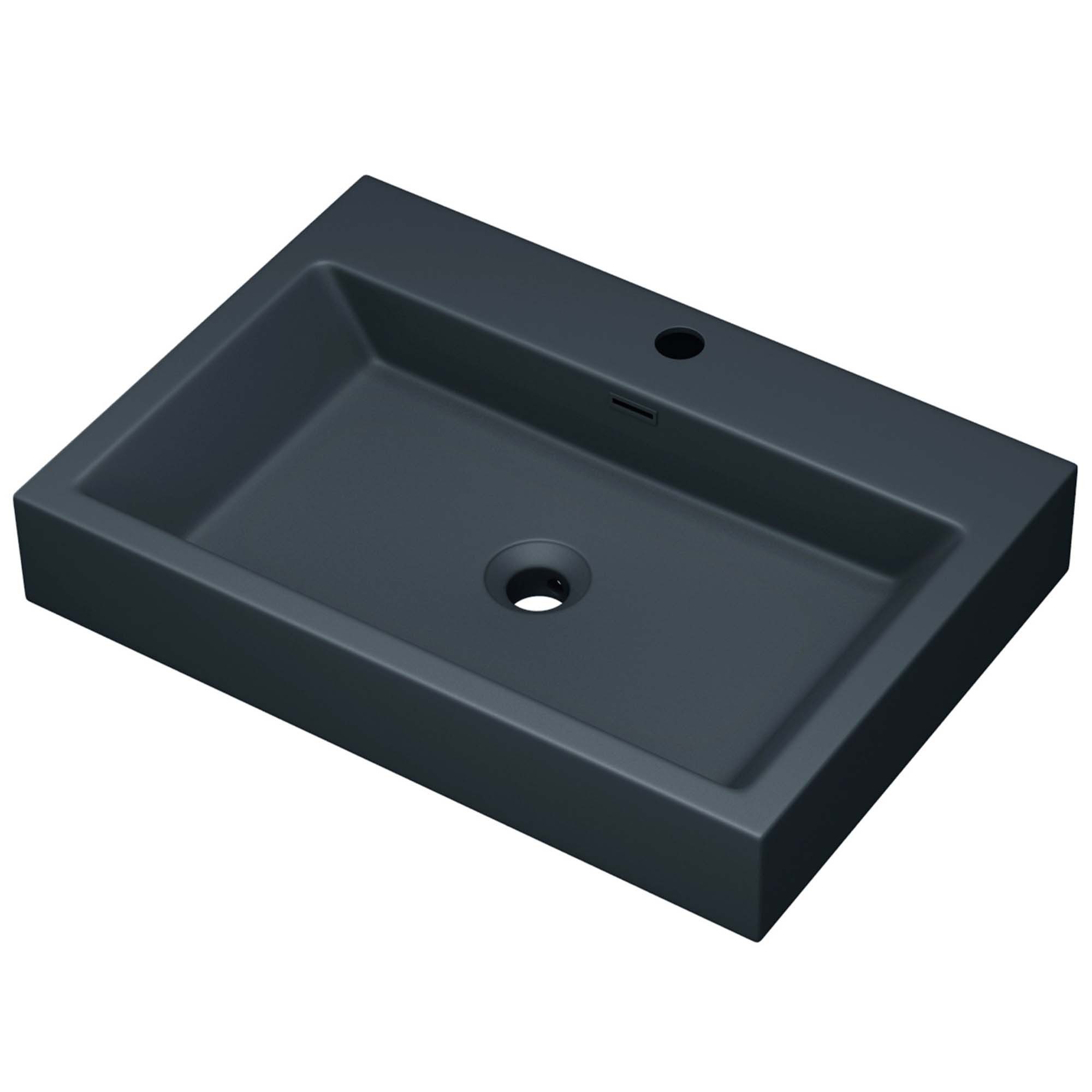 doporro Waschbecken Aufsatzwaschbecken Hängewaschbecken Waschtisch Mineral günstig online kaufen