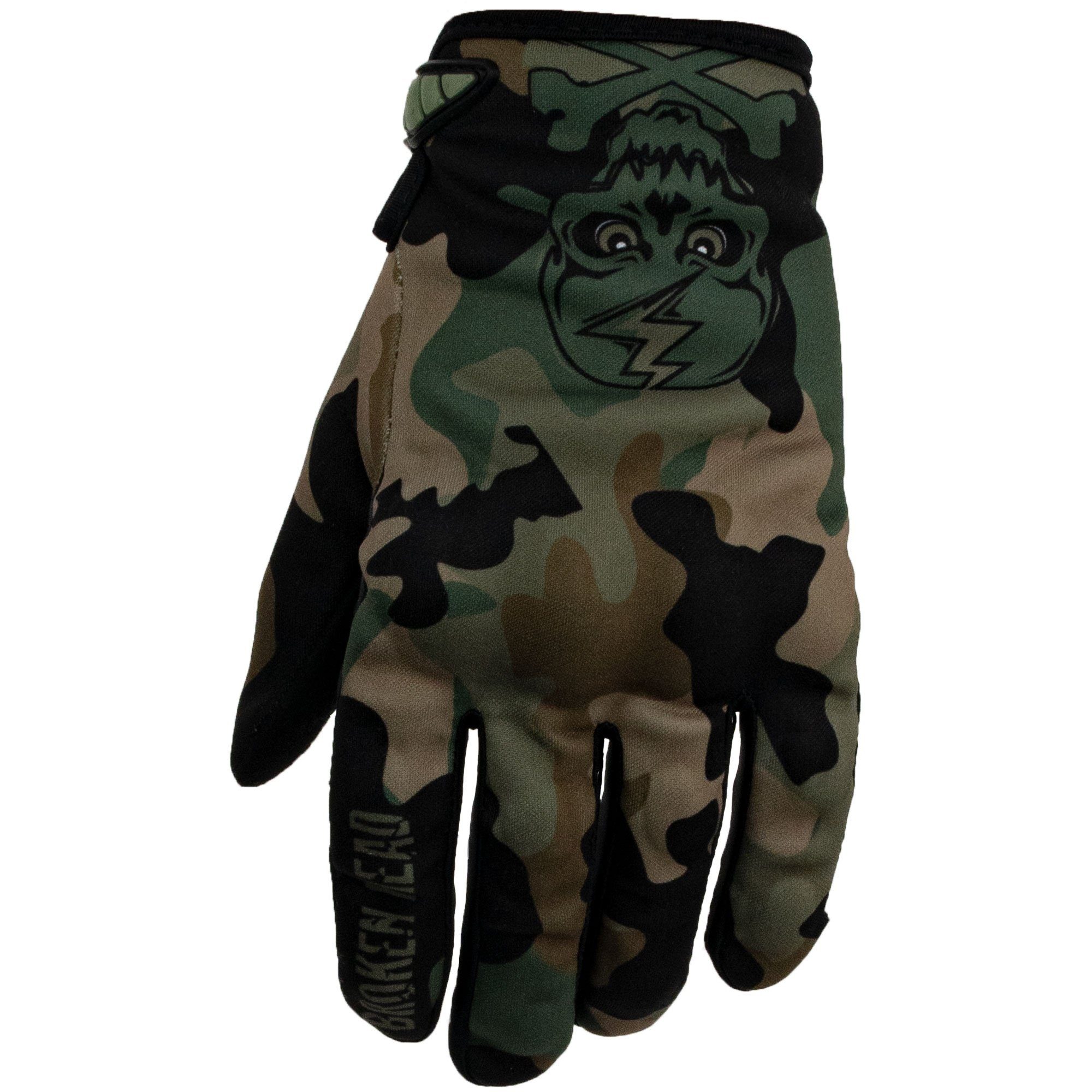 Broken Head Motorradhandschuhe MX-Handschuhe Rebelution Camouflage Grün Wei günstig online kaufen