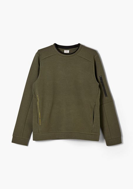 s.Oliver Sweatshirt »Sweatshirt mit Kontrast Details« (1 tlg) Ziernaht  - Onlineshop Otto