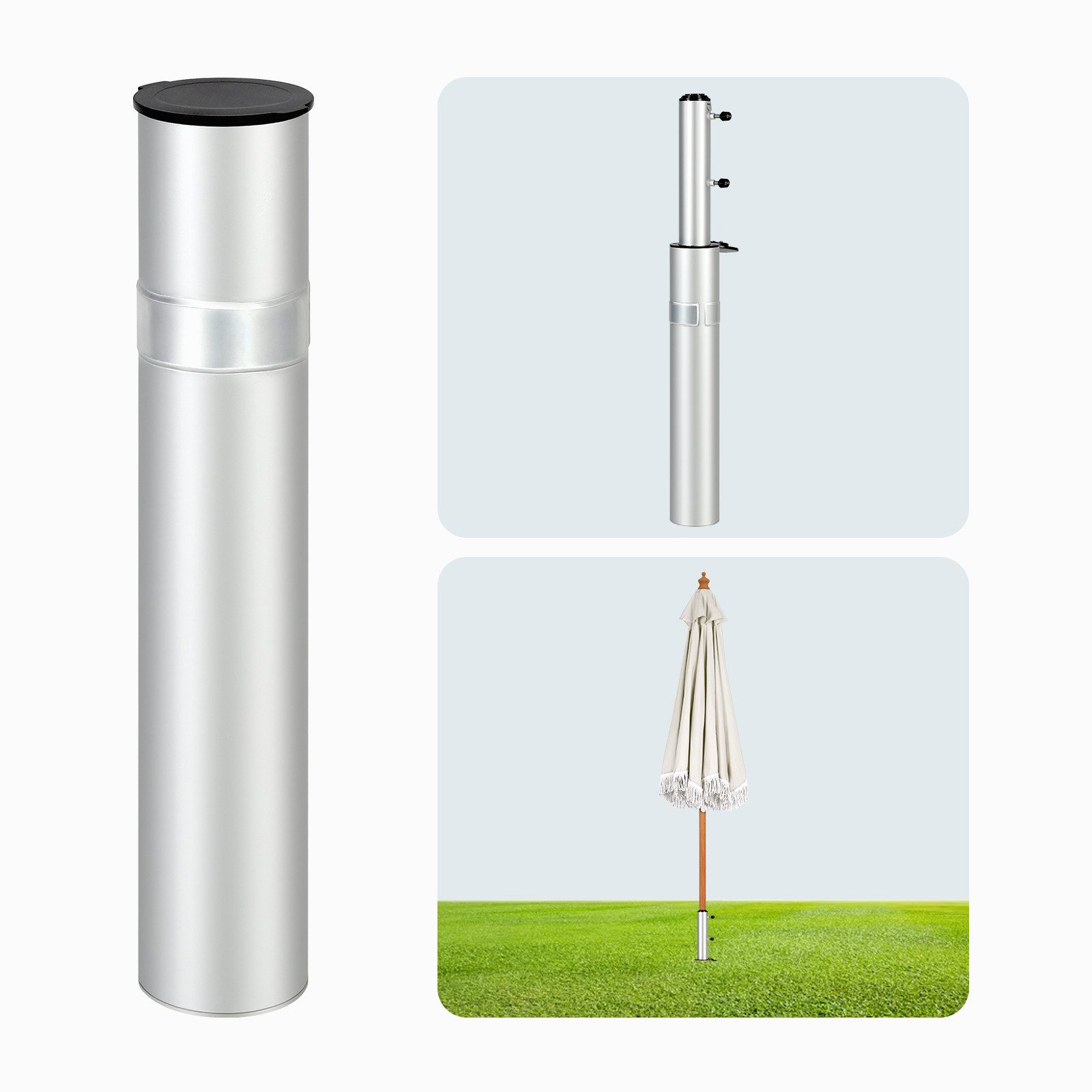 Sekey Schirmhalter Aluminium Sonnenschirmständer für Wäscheständer günstig online kaufen