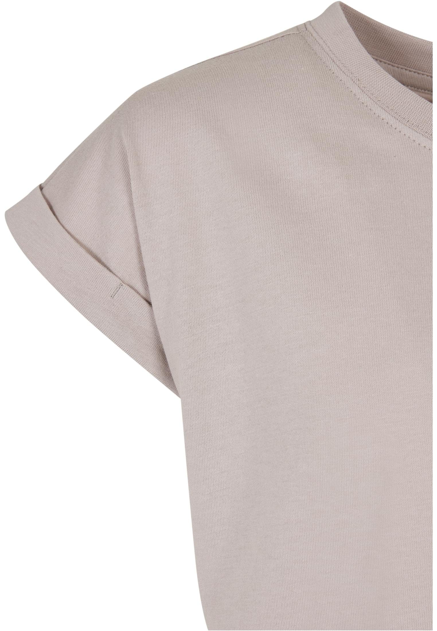 URBAN CLASSICS T-Shirt Tee warmgrey (1-tlg) Girls Shoulder Organic Kinder Extended