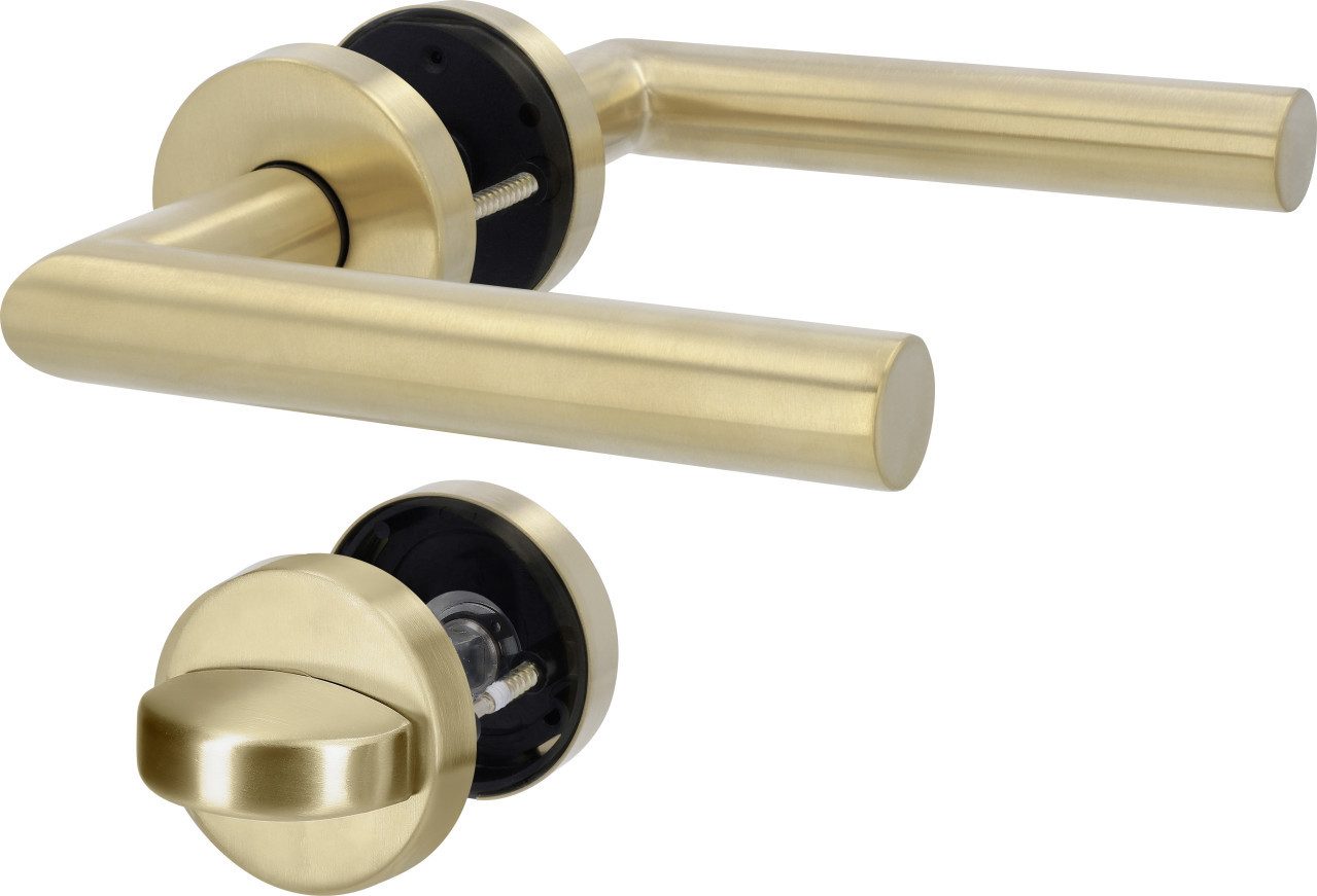 Alpertec Zimmertür Alpertec WC-Türgriff-Garnitur Rosette Fair I