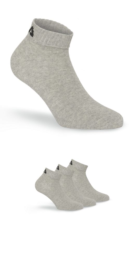 Fila Kurzsocken UNISEX INVISIBLE PLAIN SOCKS (3-Paar) mit Logostickerei
