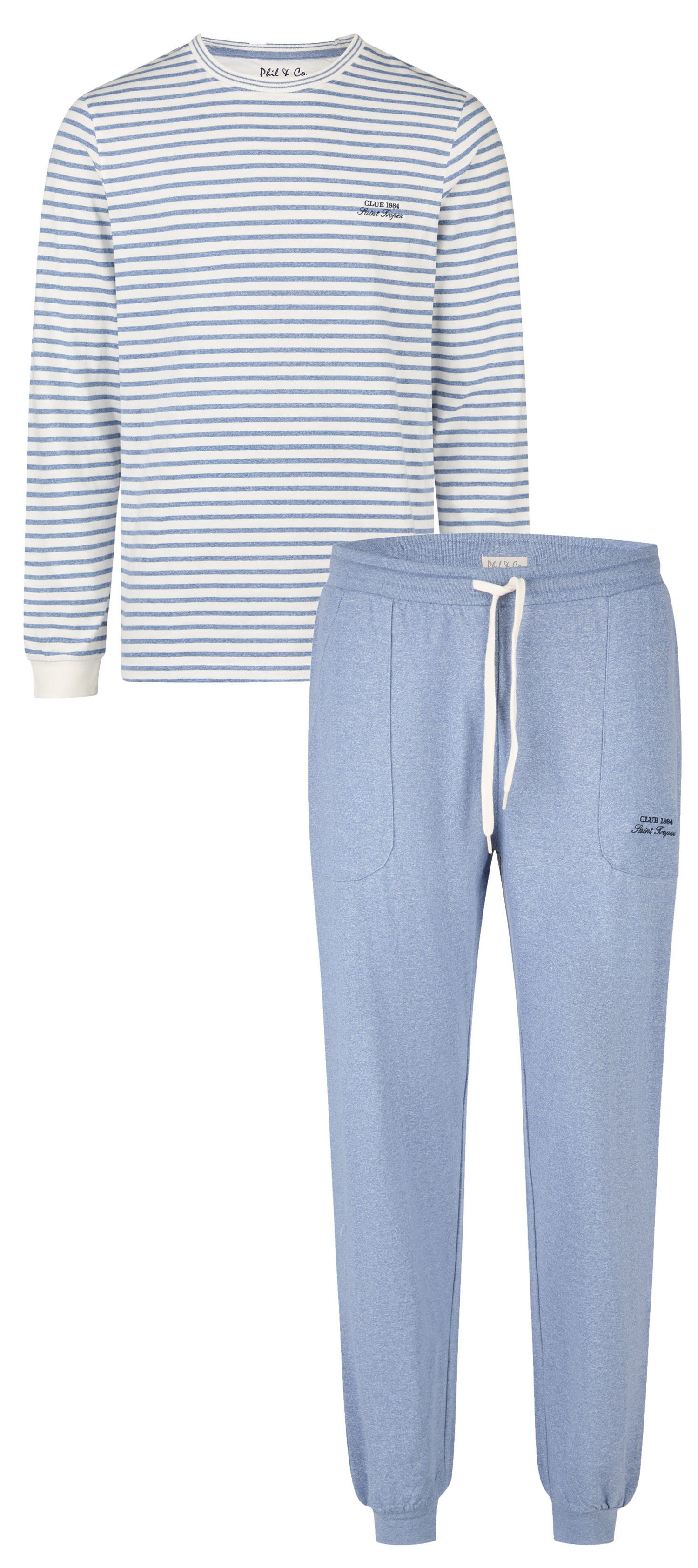 Phil & Co. Schlafanzug Herren Pyjama günstig online kaufen